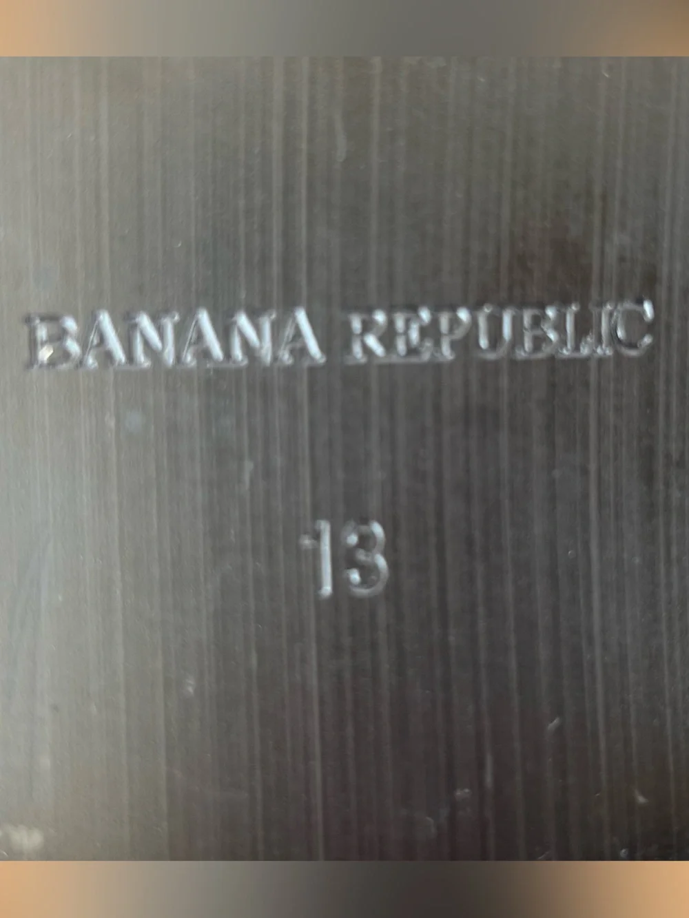Banana Republic Men’s Italian Leather Derby Dress Shoe Lace-Up Black Size 13